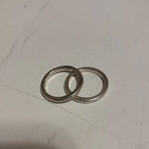 Silpada Minimal Double Silver Stacking Rings